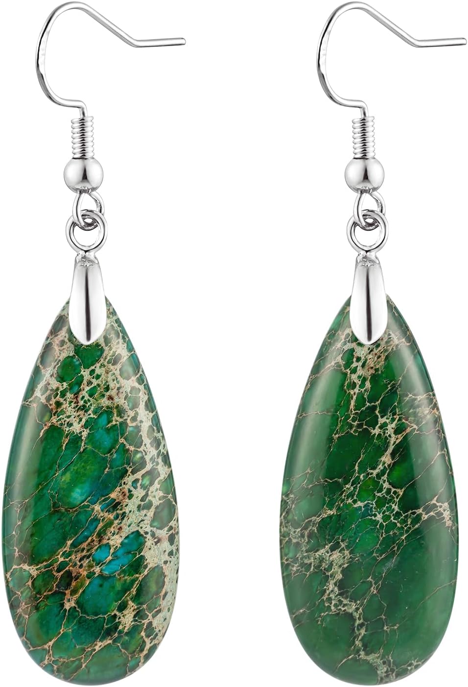 Imperial Jasper Teardrop Earrings