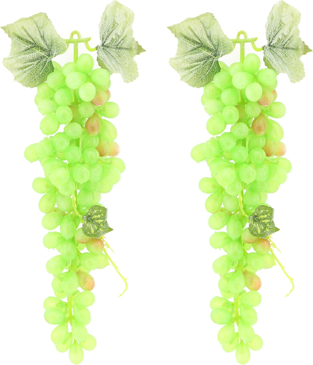 2PCS Red Rubber Grape Simulation Fruit Party Bar Cabinet Decoration Home Garden Wedding Decoration Fruit Photography Props Teaching Props Enlightenment (60 Grains)