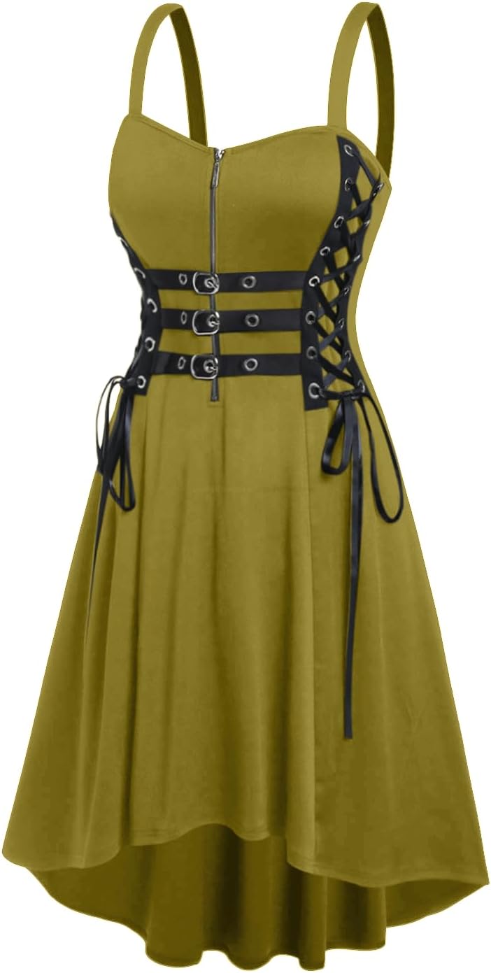 ROSE GAL Womens Plus Size Dresses Sleeveless Wrap Gothic Vintage 50S Spaghtti Strap Party Maxi Dress