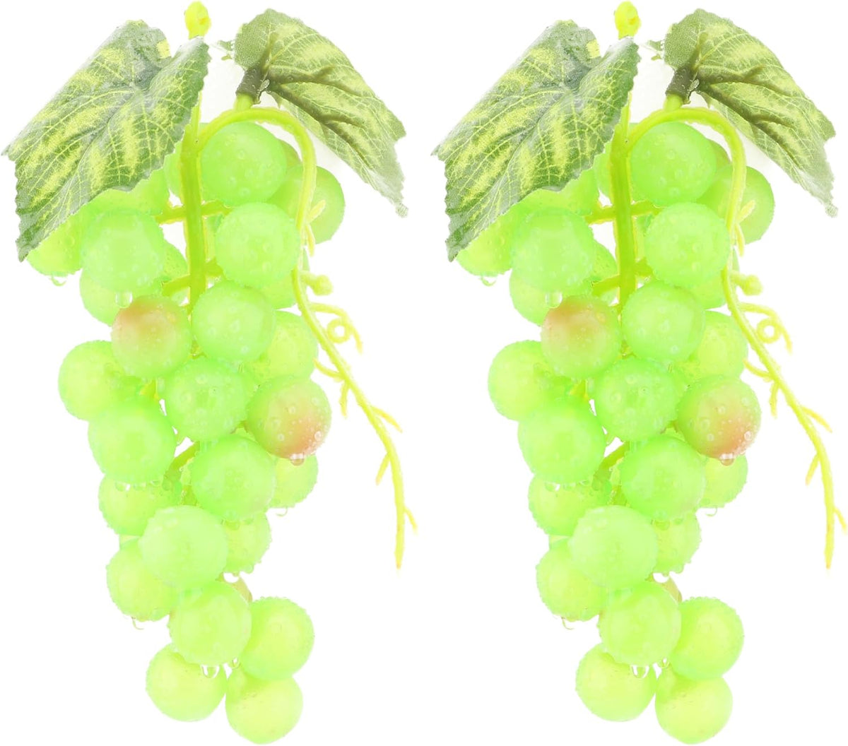 2PCS Red Rubber Grape Simulation Fruit Party Bar Cabinet Decoration Home Garden Wedding Decoration Fruit Photography Props Teaching Props Enlightenment (60 Grains)