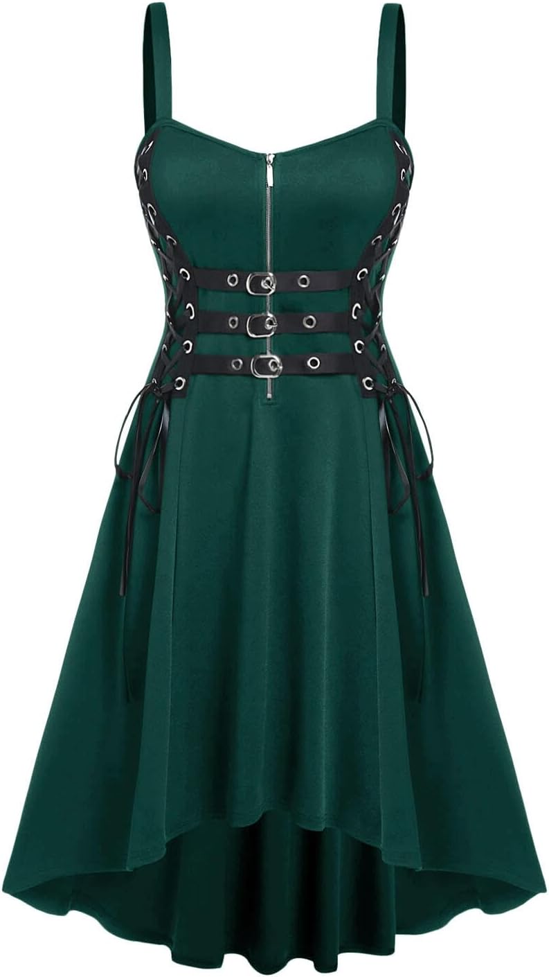 ROSE GAL Womens Plus Size Dresses Sleeveless Wrap Gothic Vintage 50S Spaghtti Strap Party Maxi Dress