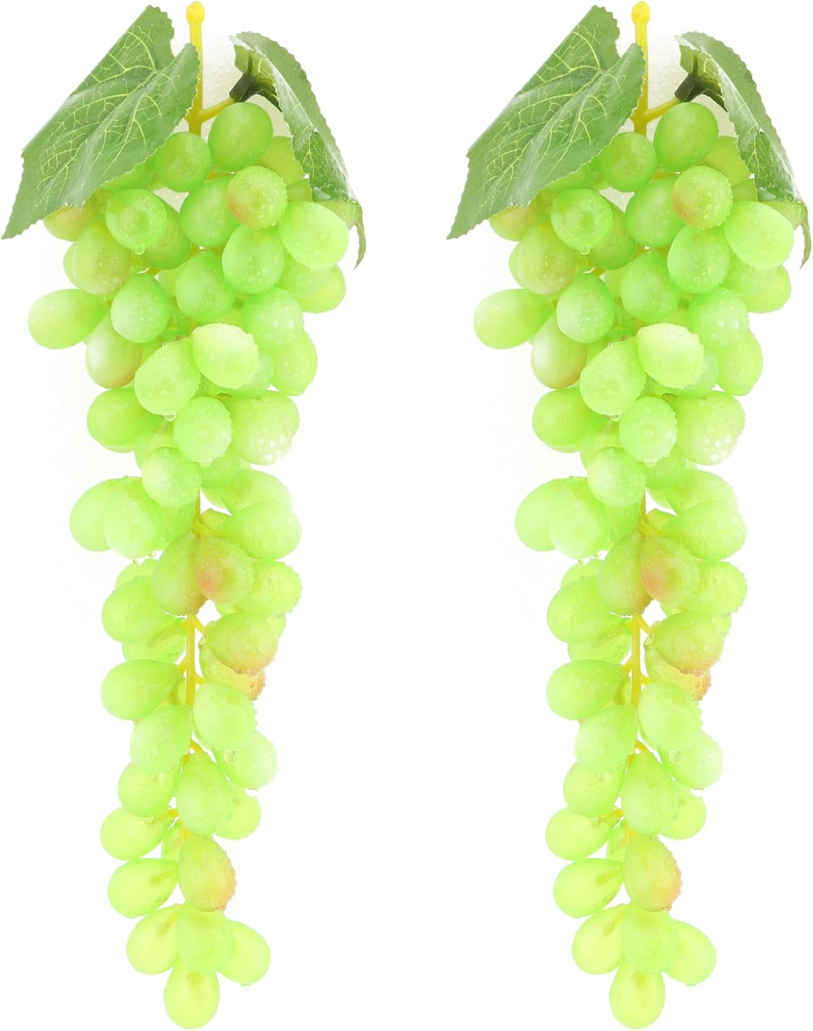 2PCS Red Rubber Grape Simulation Fruit Party Bar Cabinet Decoration Home Garden Wedding Decoration Fruit Photography Props Teaching Props Enlightenment (60 Grains)