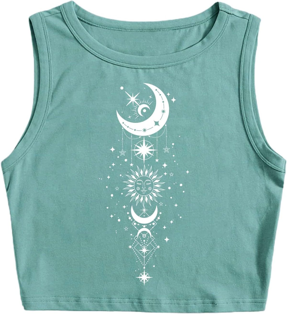 Remidoo Crop Tops for Women Casual Cropped Tank Top Summer Sleeveless Shirts