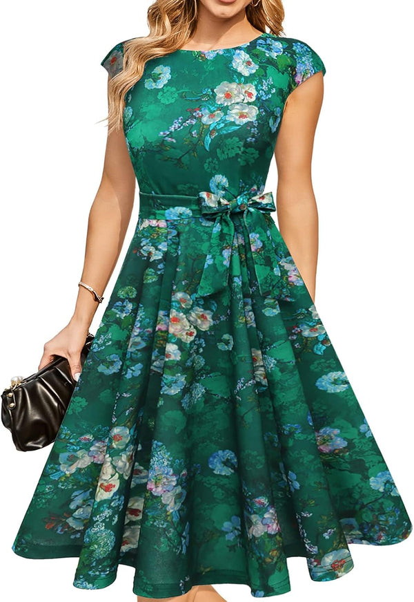 DRESSTELLS Women's Cocktail Dresses, Formal Wedding Guest Church Dress