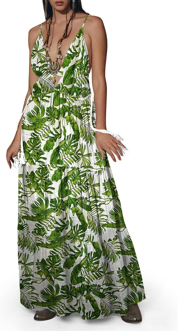 Womens Summer Sun Dresses Mystical Gothic Maxi Dress Casual Floral Witch Dress Date Dress Halloween Outfits