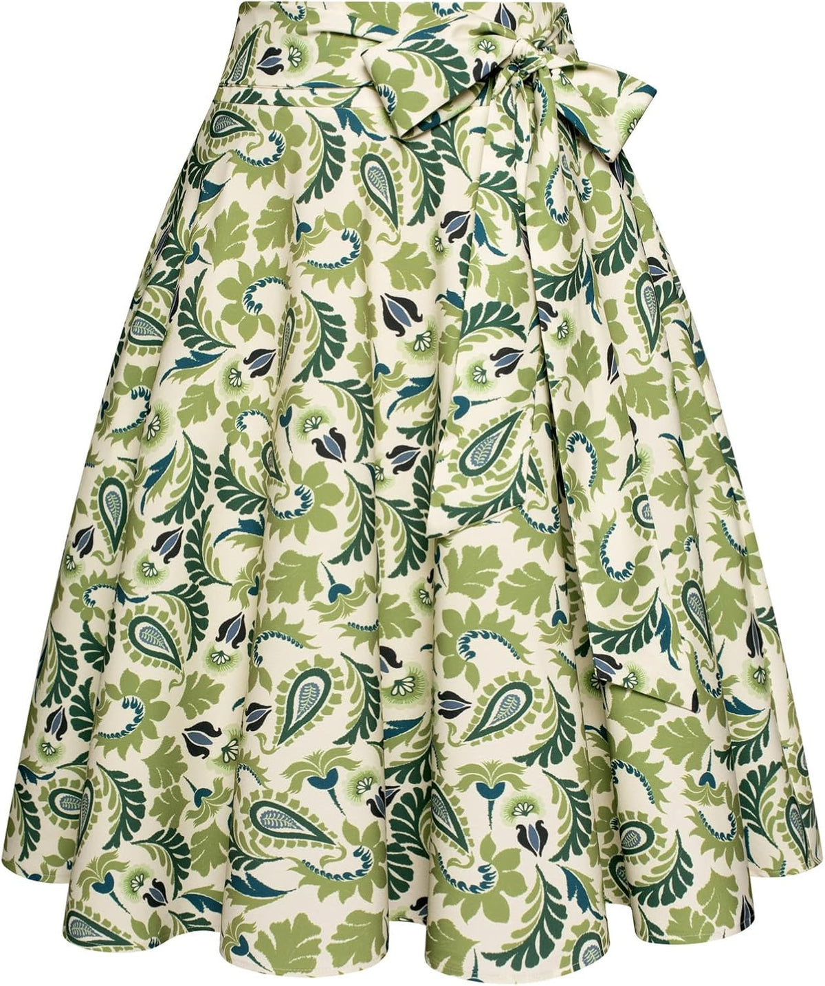Belle Poque Women High Waisted A Line Skirt with Pockets