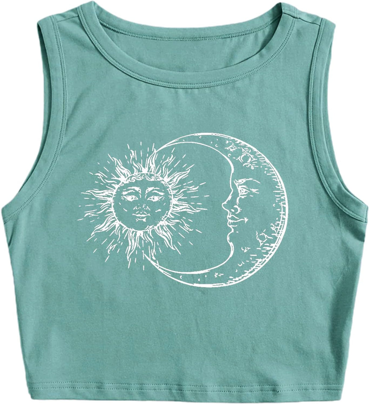 Remidoo Crop Tops for Women Casual Cropped Tank Top Summer Sleeveless Shirts