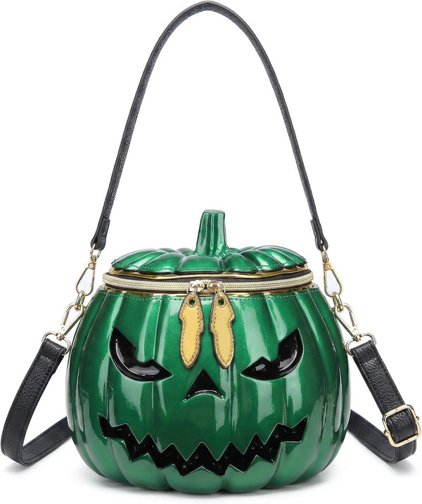 PVC Pumpkin-Shaped Crossbody Shoulder Bag