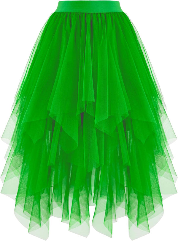 High Low Layered Puffy Fairy Tulle Skirts