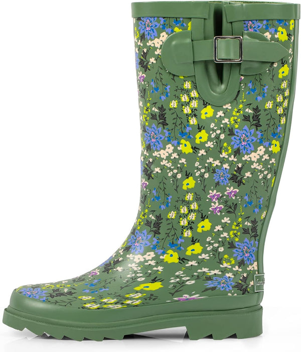 Rain Boots For Women, Waterproof Ladies Tall Knee High
