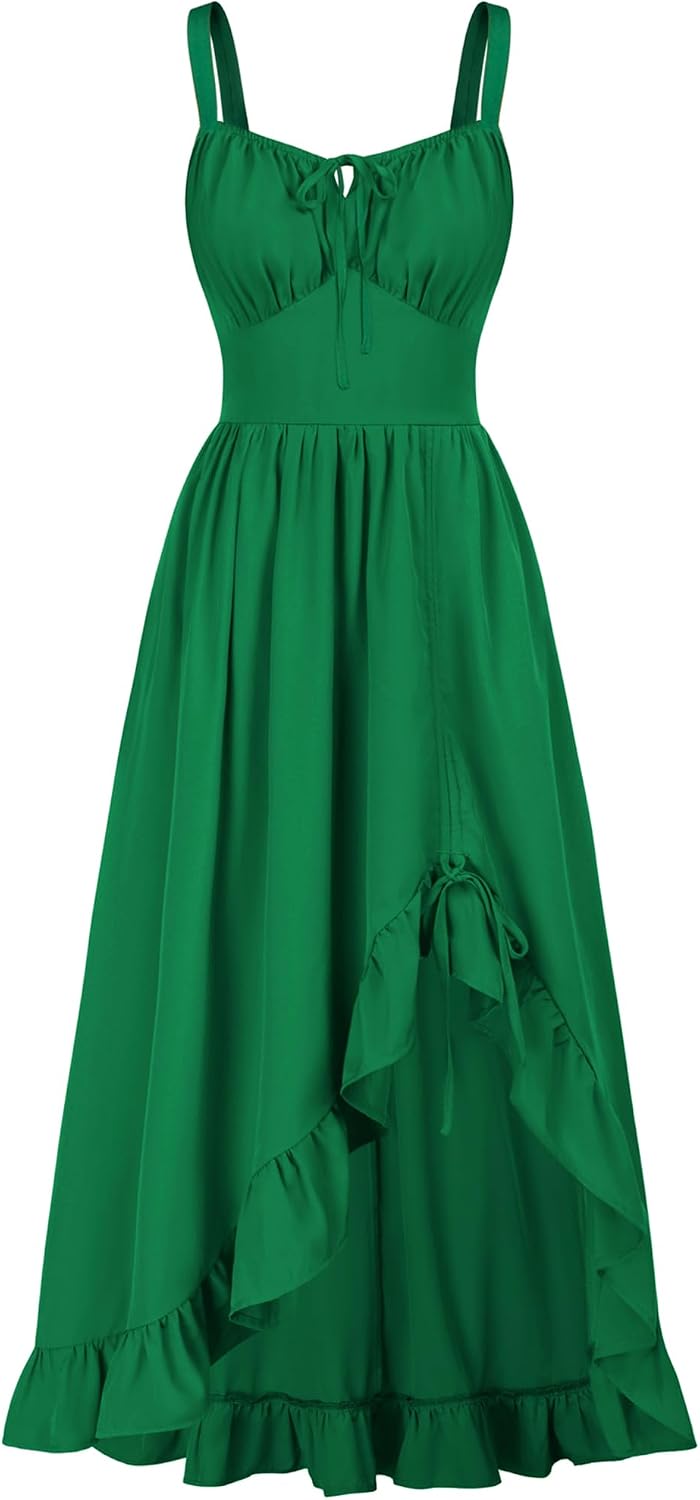 Scarlet Darkness Women Renaissance Corset Dress Flowy Gothic Sundress
