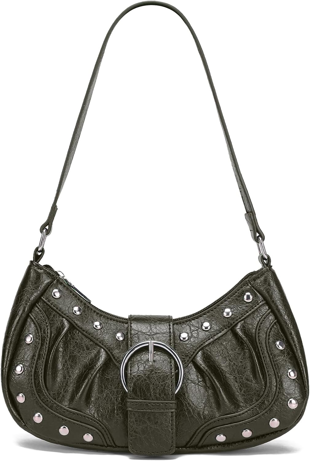 Y2K Small Shoulder Purse — Vintage Studded Goth Grunge