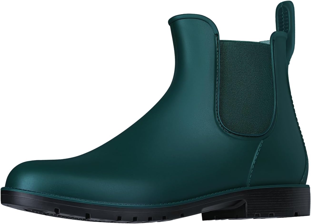 Women's Ankle Rain Boots Waterproof Chelsea Boots