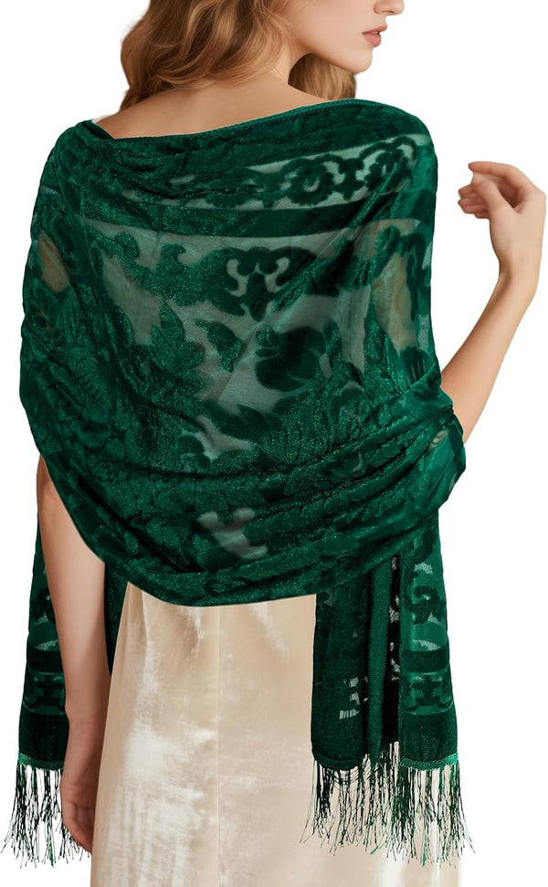Lace Shawl Velvet Scarfs Shawls and Wraps for Evening Dresses Wedding Shawl Wraps for Dress Accessories Winter