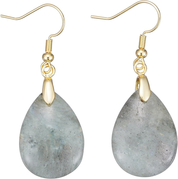 Boho Natural Stone Dangle Drop Earrings