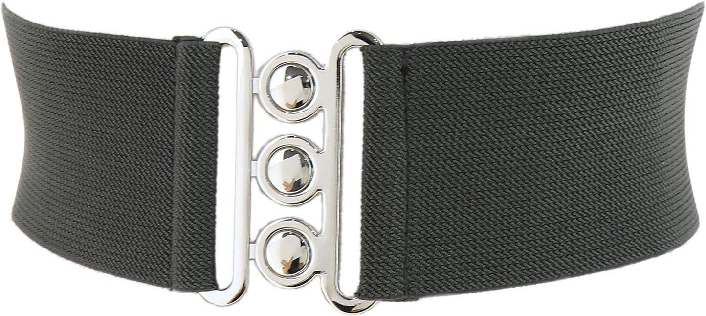Wide Waist Elasticated Woman Belt Made In France, Gloria