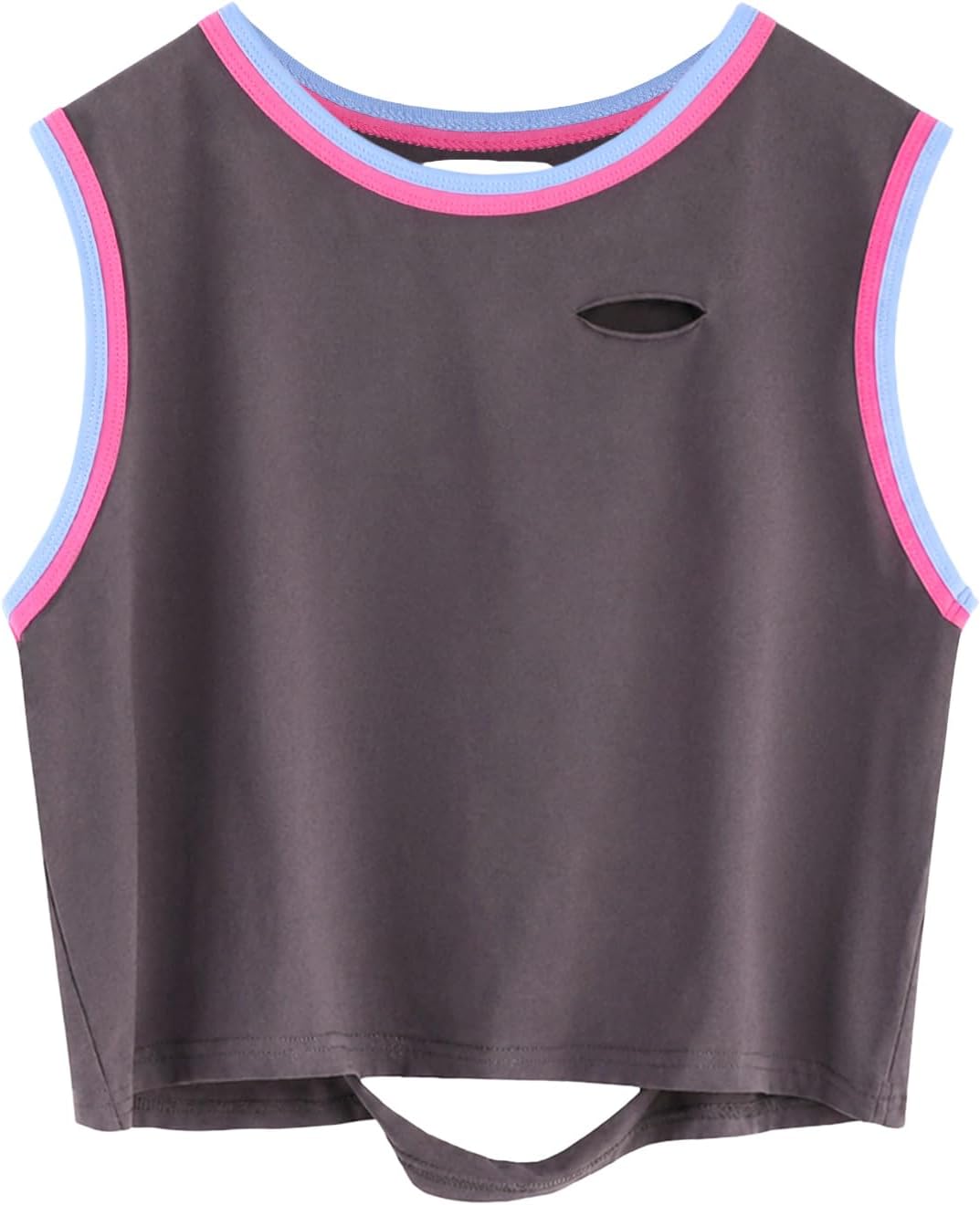 Remidoo Crop Tops for Women Casual Cropped Tank Top Summer Sleeveless Shirts