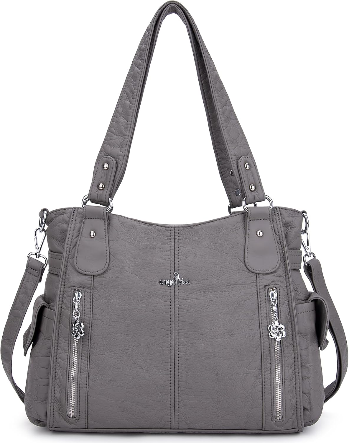 Top-Handle PU Hobo Tote — Roomy Casual Shoulder Satchel