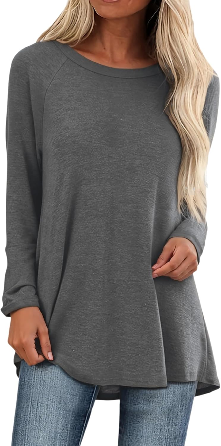 Tunic Tops for Women Loose Fit Dressy Long Sleeve for Leggings