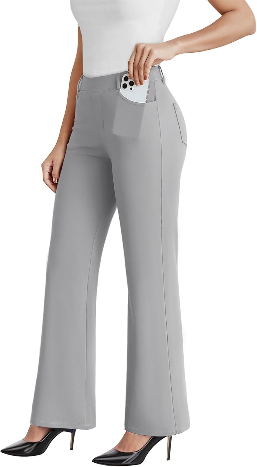 Dress Work Pants Women Business Casual Slack Trousers Stretchy