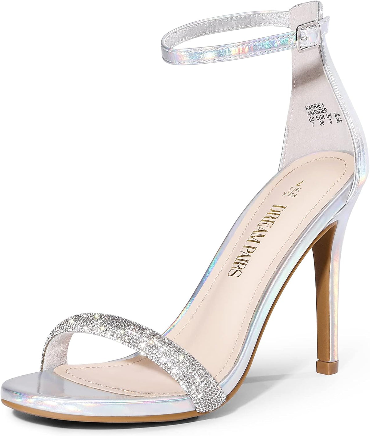 DREAM PAIRS Women's High Heels Stilettos Sandals