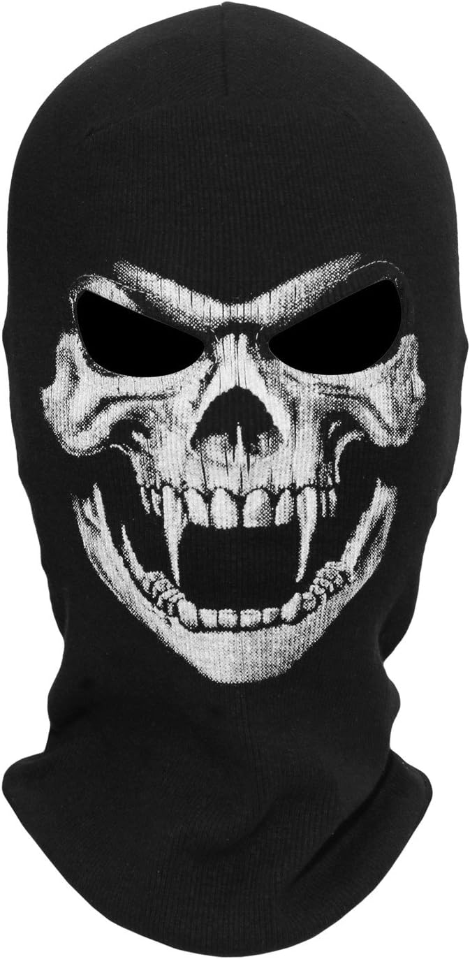 WTACTFUL 3D Scary Skeleton Mask Skull Mask Grim Reaper Mask for Halloween