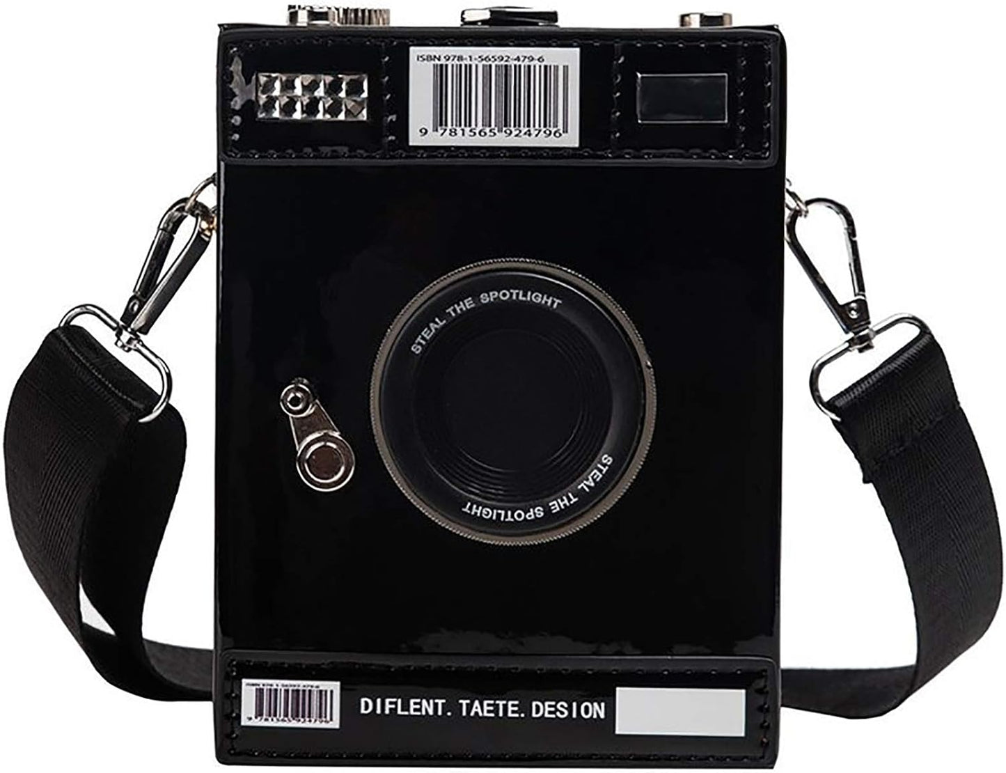 Camera-Shaped Casual Crossbody Shoulder Handbag — Whimsical Retro Punk Style