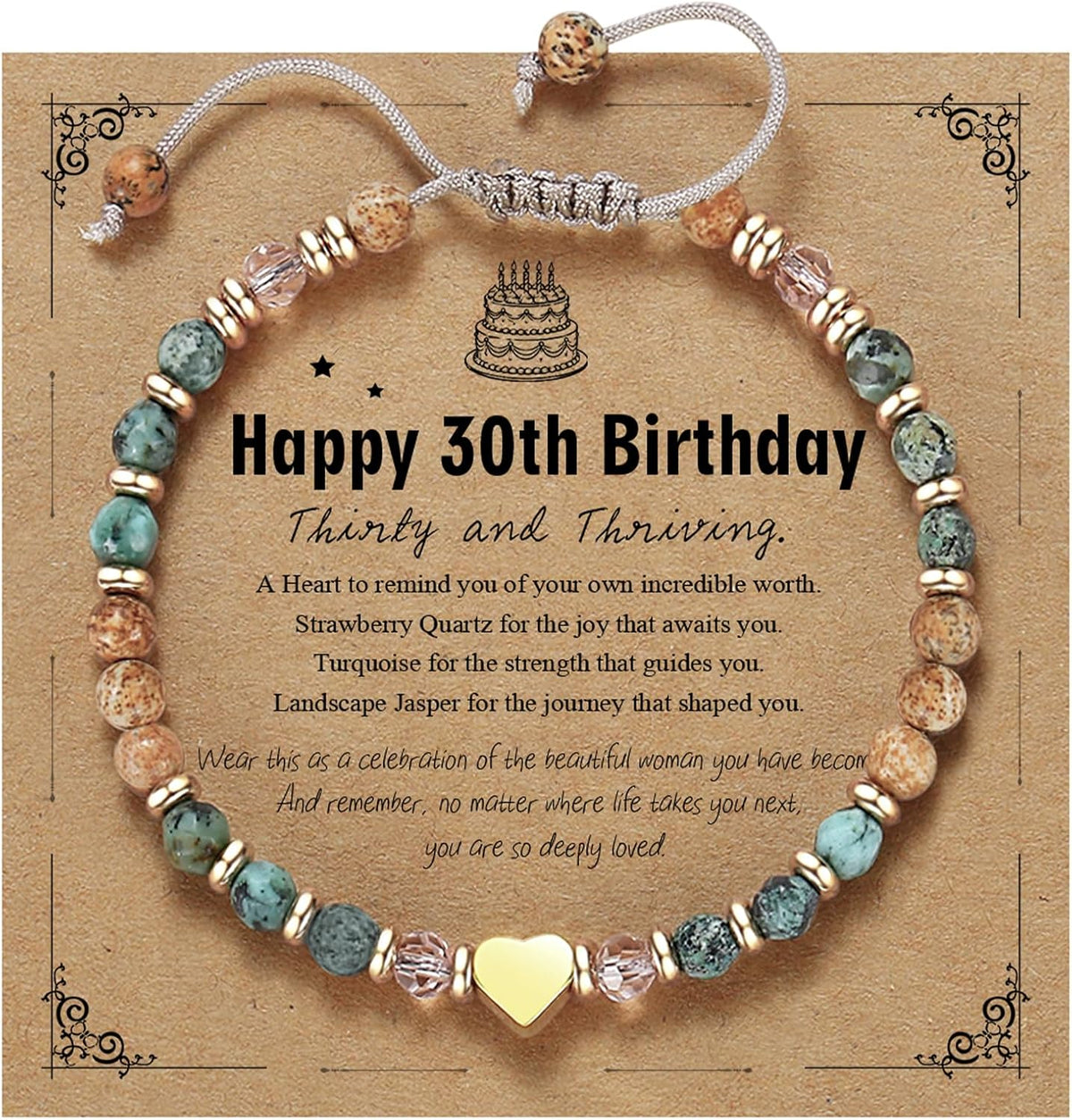 yupoxiu Natural Stone Bracelets - Inspirational Birthday Gifts for Women