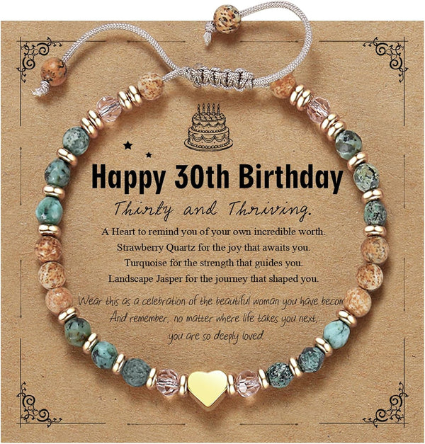yupoxiu Natural Stone Bracelets - Inspirational Birthday Gifts for Women