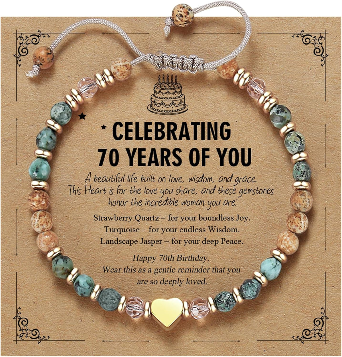 yupoxiu Natural Stone Bracelets - Inspirational Birthday Gifts for Women