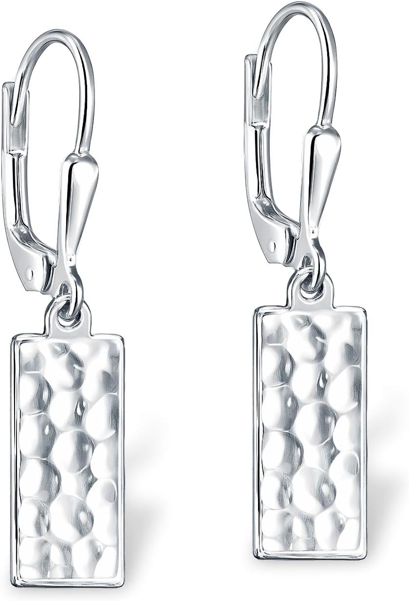 LeCalla 925 Sterling Silver Leverback Drop Earrings | Lightweight Italian Teardrop Dangle Earring for Women