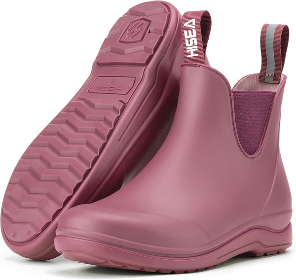 Waterproof Chelsea Boots For Women, Anti-slip Ankle Rain Boots