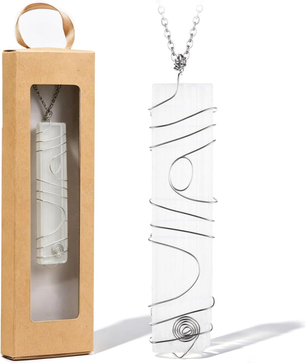 Selenite Sticks 3.15", Selenite Crystal Wands, White Healing Stone, Great for Wicca, Reiki, Healing, Metaphysical, Chakra, Positive Energy, Meditation, Good Luck and Protection Decoration or Gift