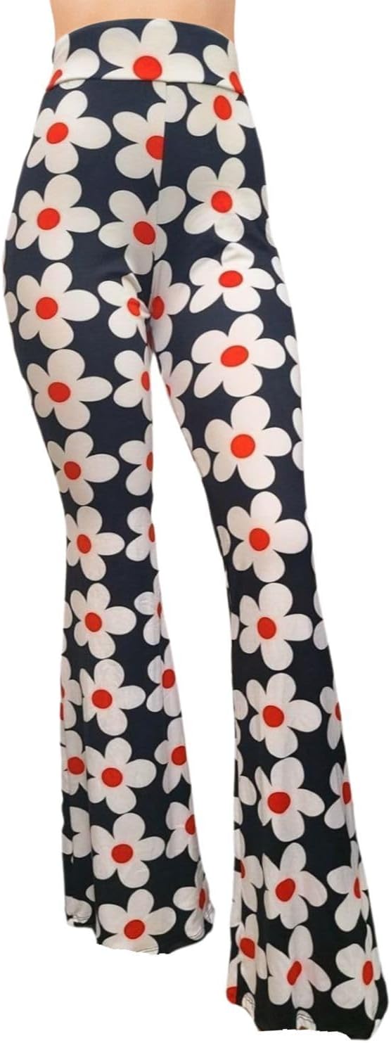Women's High Waist Wide Leg Long Palazzo Bell Bottom