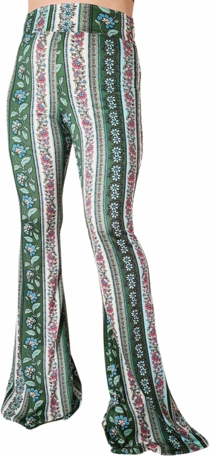 Women's High Waist Wide Leg Long Palazzo Bell Bottom