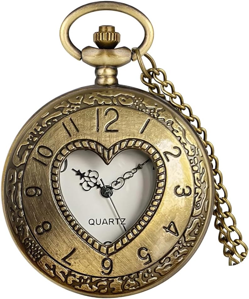 Vintage Quartz Pocket Watches for Men with Chains Pendant Pocket Watch