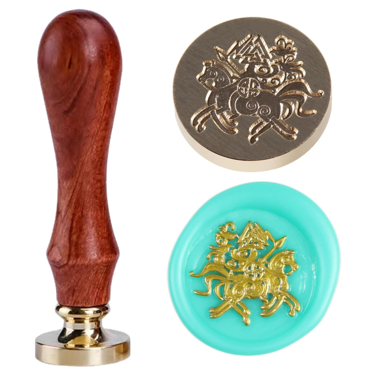 Celtic Knot Triquetra Wax Seal Stamp - Trinity Knot Sealing Wax Infinity Symbol of Endless Love - Good Luck Amulet - Irish Witchcraft Wicca Magic Wolf Vintage
