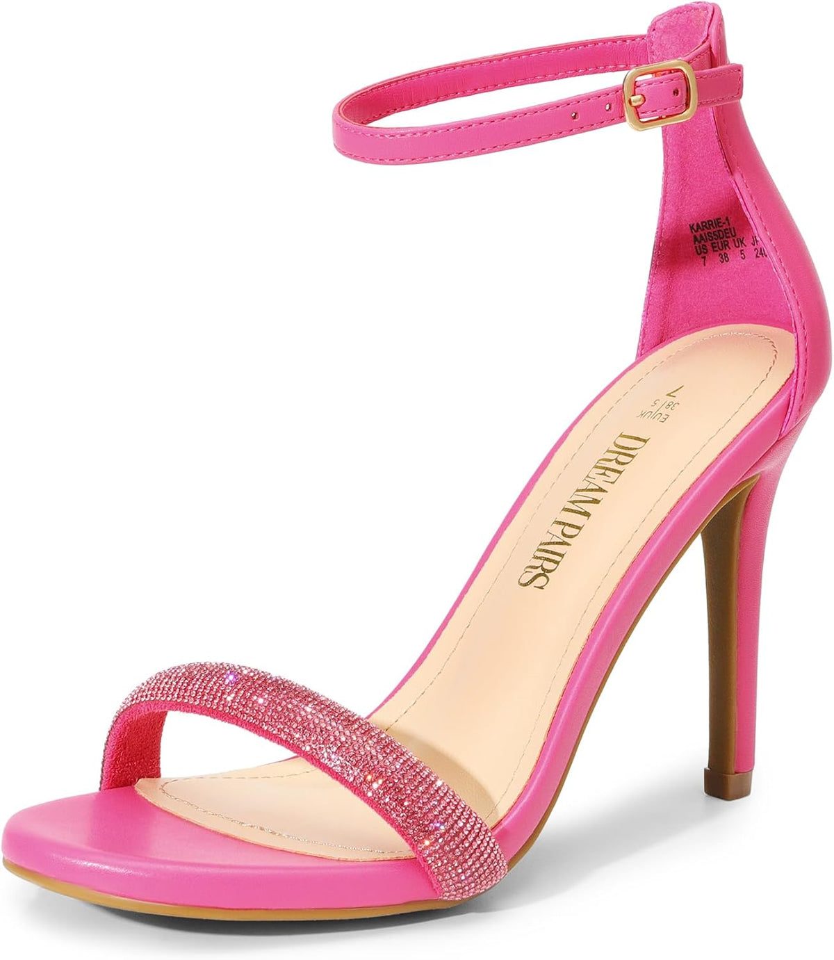 DREAM PAIRS Women's High Heels Stilettos Sandals