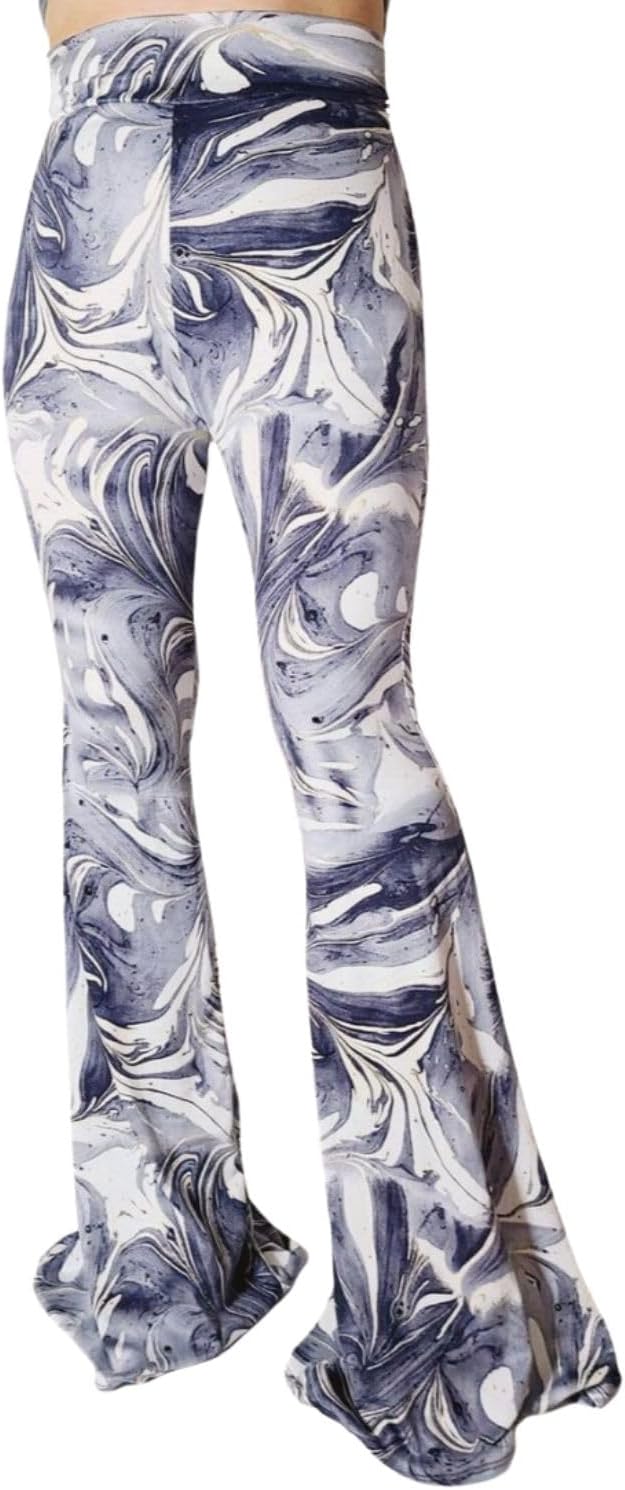 Women's High Waist Wide Leg Long Palazzo Bell Bottom