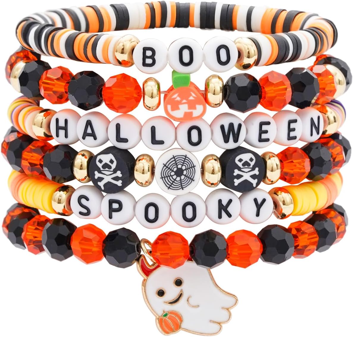 Boho Beaded Stretch Bracelets For Women Stackable Handmade Jewelry