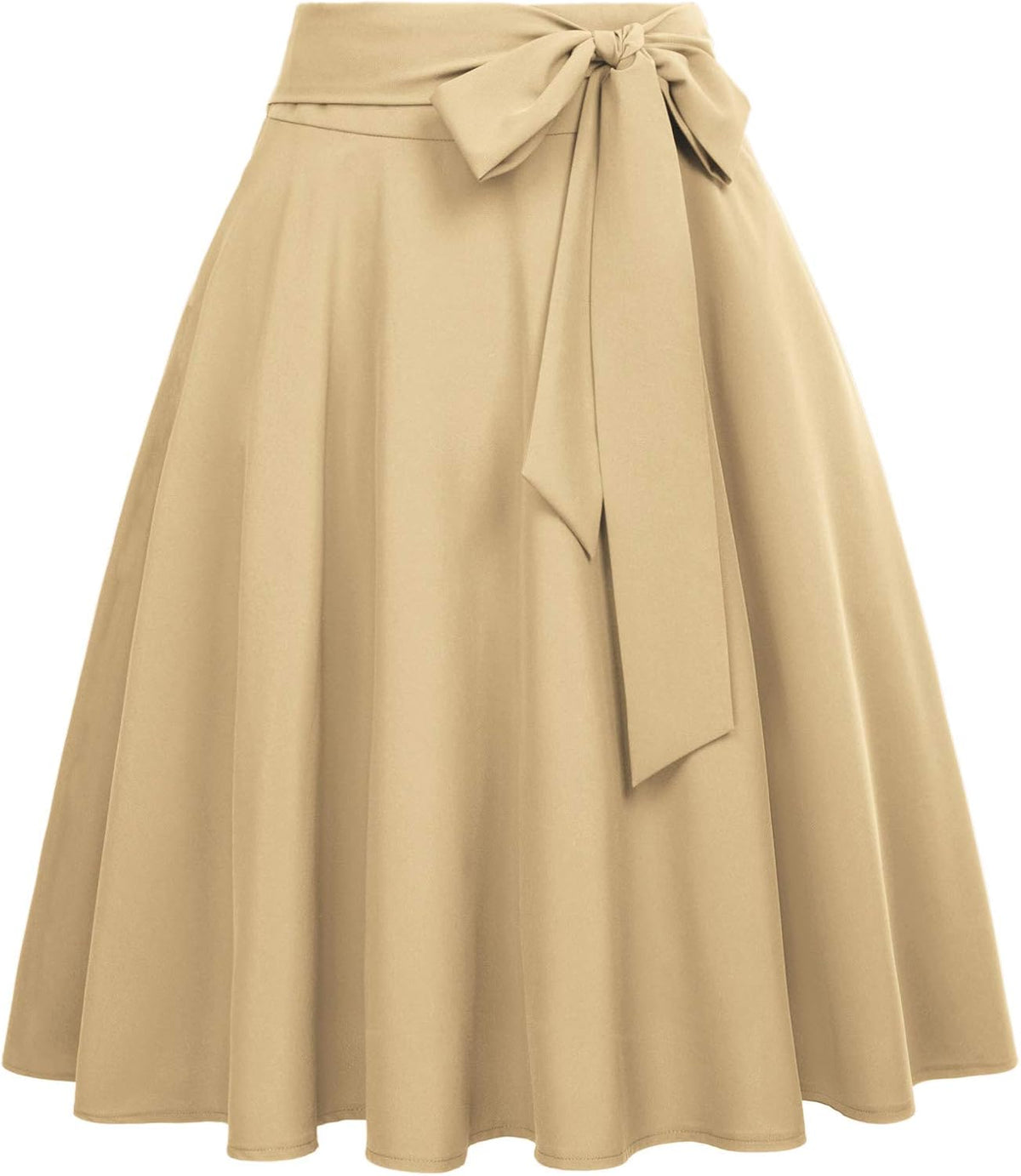 Belle Poque Women High Waisted A Line Skirt with Pockets