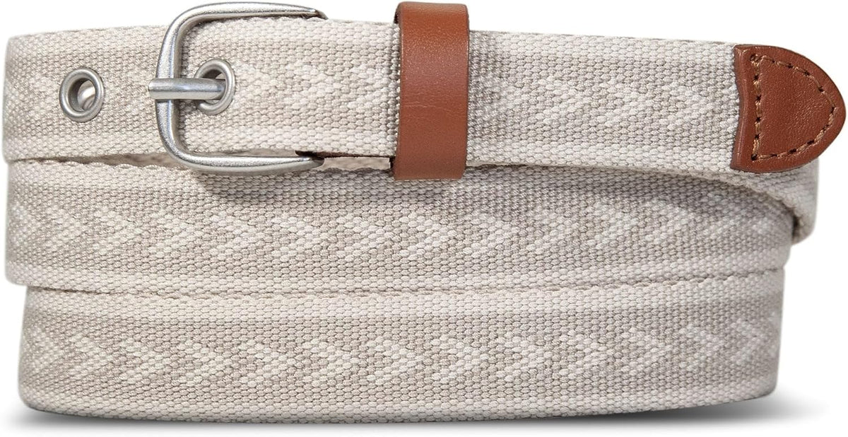 Eddie Bauer Womens Cascade Grommet Webbing Belt With Metal Buckle