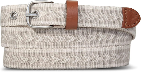 Eddie Bauer Womens Cascade Grommet Webbing Belt With Metal Buckle