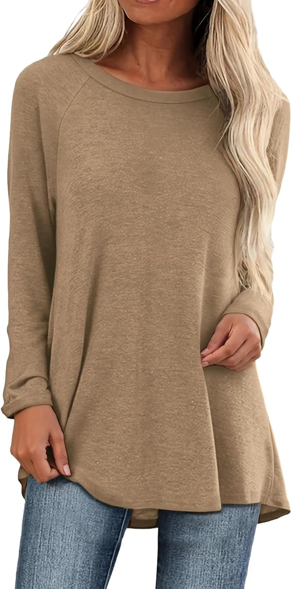 Tunic Tops for Women Loose Fit Dressy Long Sleeve for Leggings