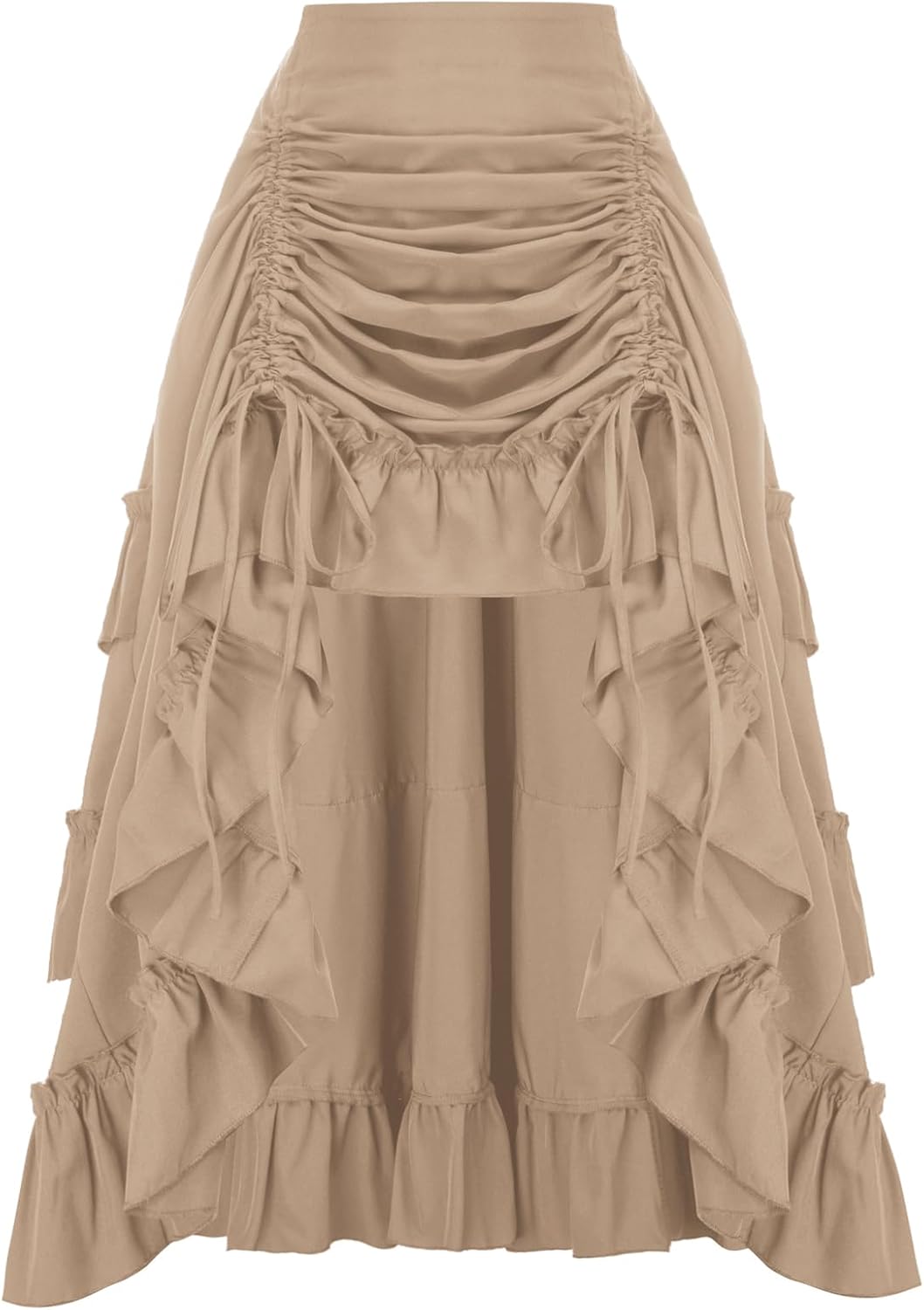 Scarlet Darkness Women Renaissance Pirate Skirt High-Low Whimsical Clothes