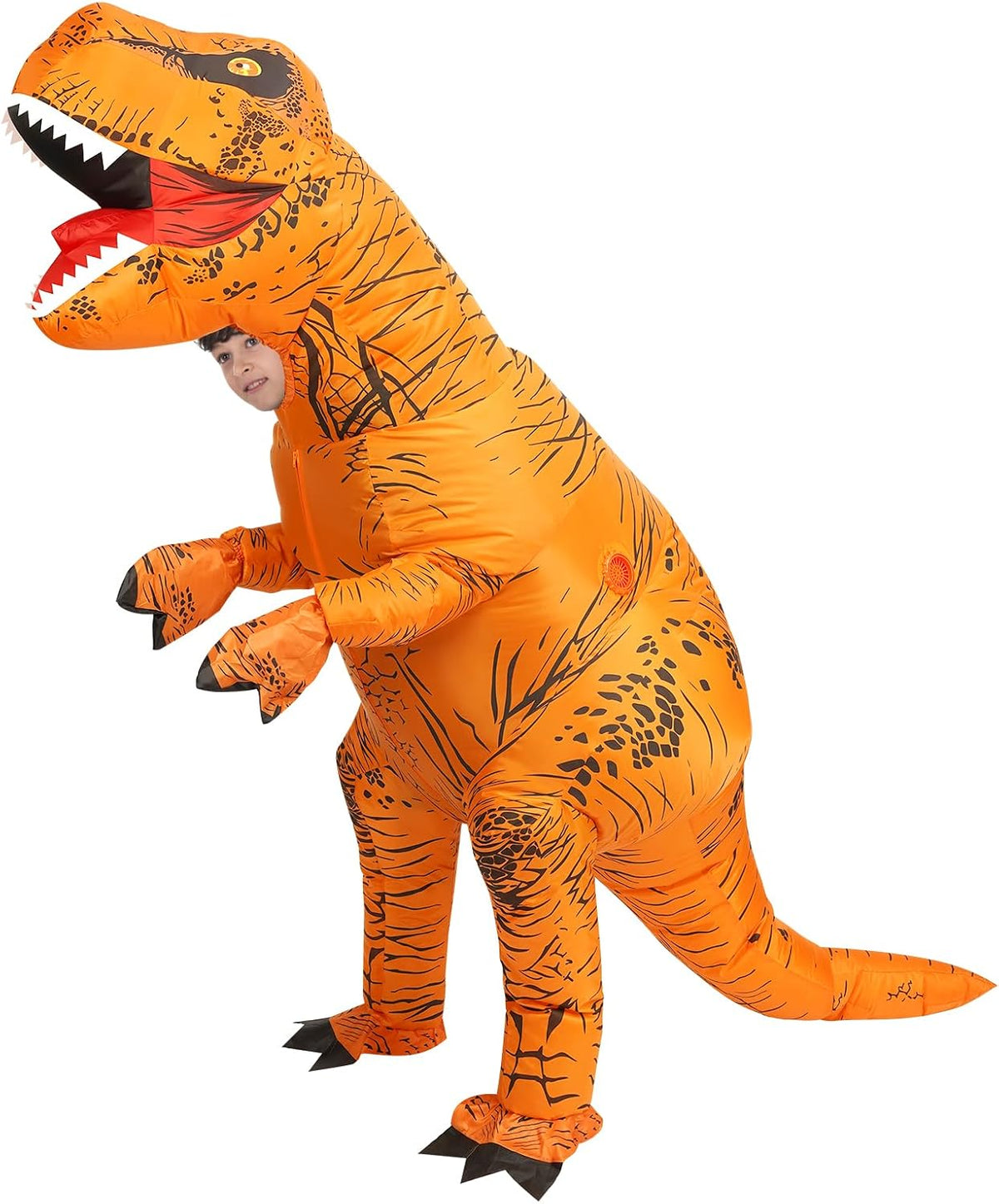 Inflatable T-Rex Costume, Adult&Kid Dinosaur Blow Up Suit for Halloween Cosplay Themed Parties, Dino Costume