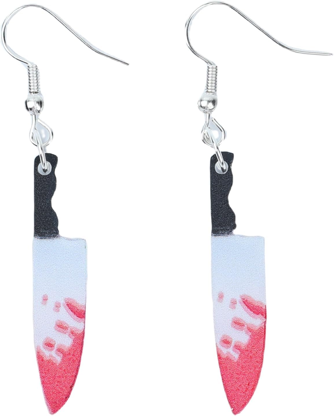Halloween Earrings Skeleton Skull Dangle BOO Ghost Witch Tassel Terror Knife Earrings