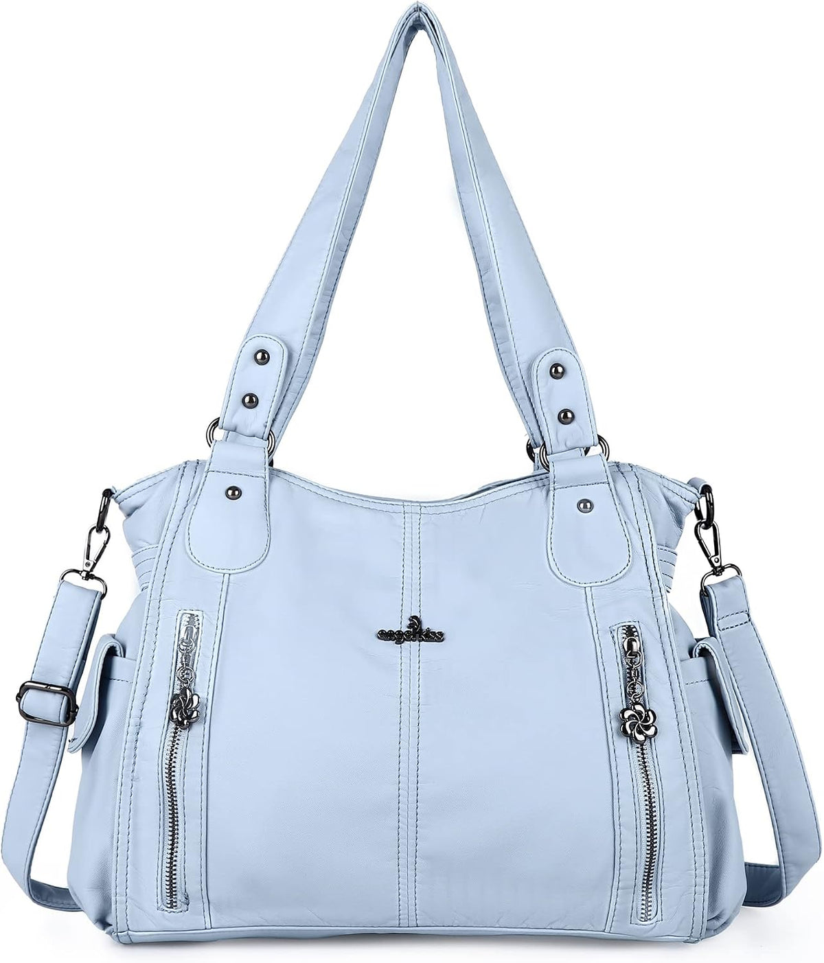 Top-Handle PU Hobo Tote — Roomy Casual Shoulder Satchel