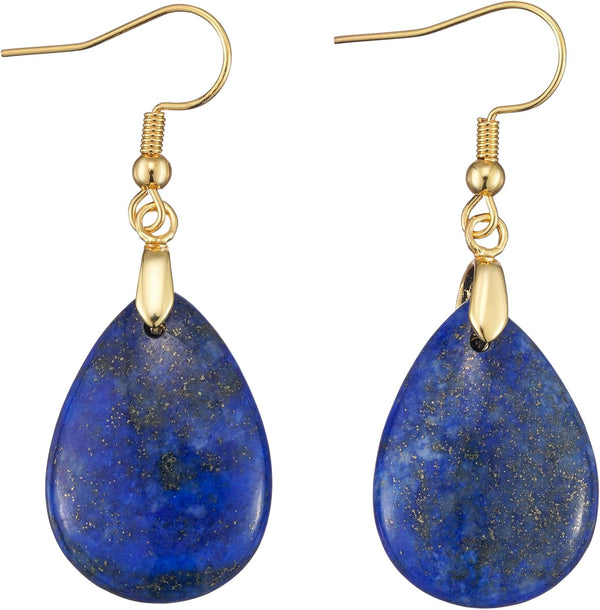 Boho Natural Stone Dangle Drop Earrings
