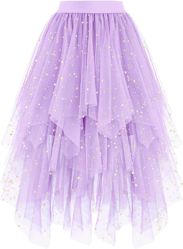 High Low Layered Puffy Fairy Tulle Skirts